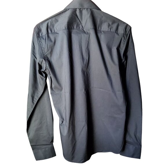 Lucky Brand Mens Slim Fit Black Button-Up ShirtSlim fit for a tailored look  S M - Picture 2 of 9